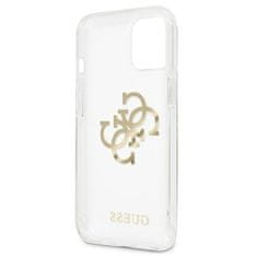 Guess Kryt Guess GUHCP13SKS4GGO Apple iPhone 13 mini Transparent hardcase 4G Gold Charms Collection