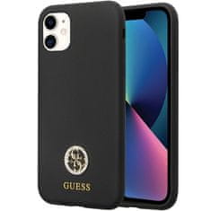 Guess Kryt Guess GUHCN614DGPK Apple iPhone 11/XR hardcase Silicone Logo Strass 4G black