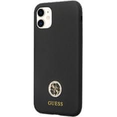 Guess Kryt Guess GUHCN614DGPK Apple iPhone 11/XR hardcase Silicone Logo Strass 4G black