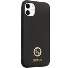 Guess Kryt Guess GUHCN614DGPK Apple iPhone 11/XR hardcase Silicone Logo Strass 4G black