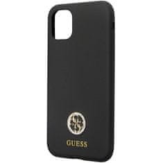 Guess Kryt Guess GUHCN614DGPK Apple iPhone 11/XR hardcase Silicone Logo Strass 4G black