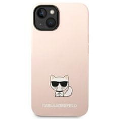 Karl Lagerfeld Kryt Karl Lagerfeld KLHCP14MSLCTPI Apple iPhone 14 Plus / 15 Plus hardcase jasnolight pink Silicone Choupette Body