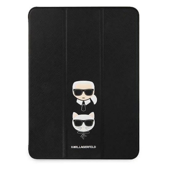 Karl Lagerfeld Kryt Karl Lagerfeld KLFC11OKCK Apple iPad Pro 11 2021 3 Gen Book Cover black Saffiano Karl&Choupette