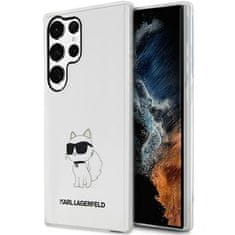 Karl Lagerfeld Kryt Karl Lagerfeld KLHCS23LHNCHTCT Samsung Galaxy S23 Ultra transparent hardcase Ikonik Choupette