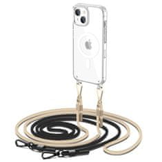 MobilPouzdra.cz Kryt Tech-Protect Flexair Chain MagSafe Apple iPhone 15 Black & Beige