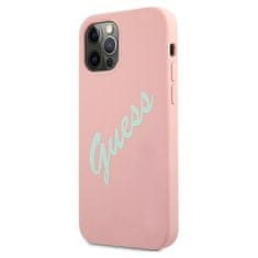 Guess Kryt Guess GUHCP12LLSVSPG Apple iPhone 12 Pro Max green pink hardcase Silicone Vintage