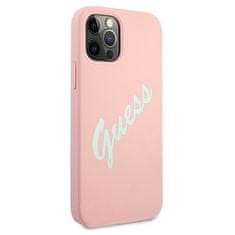 Guess Kryt Guess GUHCP12LLSVSPG Apple iPhone 12 Pro Max green pink hardcase Silicone Vintage