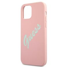 Guess Kryt Guess GUHCP12LLSVSPG Apple iPhone 12 Pro Max green pink hardcase Silicone Vintage