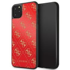 Guess Kryt Guess GUHCN654GGPRE iPhone 11 Pro Max red hard case 4G Double Layer Glitter