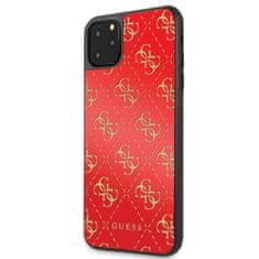 Guess Kryt Guess GUHCN654GGPRE iPhone 11 Pro Max red hard case 4G Double Layer Glitter