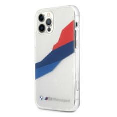 MobilPouzdra.cz Kryt BMW BMHCP12LSKTGT Apple iPhone 12 Pro Max transparent hardcase Motorsport Tricolor