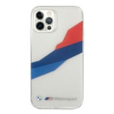 MobilPouzdra.cz Kryt BMW BMHCP12LSKTGT Apple iPhone 12 Pro Max transparent hardcase Motorsport Tricolor