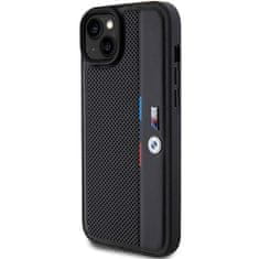 MobilPouzdra.cz Kryt BMW BMHCP15M23PUPVK Apple iPhone 15 Plus / 14 Plus hardcase Perforated Tricolor Line black