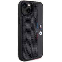 MobilPouzdra.cz Kryt BMW BMHCP15M23PUPVK Apple iPhone 15 Plus / 14 Plus hardcase Perforated Tricolor Line black