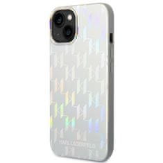 Karl Lagerfeld Kryt Karl Lagerfeld KLHCP14MLGMMSV3 Apple iPhone 14 Plus / 15 Plus hardcase silver Monogram Iridescent