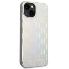 Karl Lagerfeld Kryt Karl Lagerfeld KLHCP14MLGMMSV3 Apple iPhone 14 Plus / 15 Plus hardcase silver Monogram Iridescent