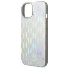 Karl Lagerfeld Kryt Karl Lagerfeld KLHCP14MLGMMSV3 Apple iPhone 14 Plus / 15 Plus hardcase silver Monogram Iridescent