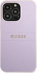 Guess Kryt Guess GUHCP13LPSASBPU Apple iPhone 13 Pro purple Saffiano Hot Stamp & Metal Logo