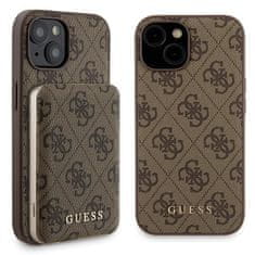 Guess Kryt Guess GUBPM5P15S4GEMGW Apple iPhone 15 hardcase + Powerbank 5000mAh MagSafe 4G Metal Logo brown