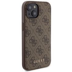 Guess Kryt Guess GUBPM5P15S4GEMGW Apple iPhone 15 hardcase + Powerbank 5000mAh MagSafe 4G Metal Logo brown