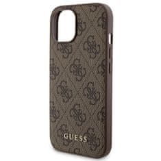 Guess Kryt Guess GUBPM5P15S4GEMGW Apple iPhone 15 hardcase + Powerbank 5000mAh MagSafe 4G Metal Logo brown