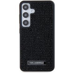 Karl Lagerfeld Kryt Karl Lagerfeld KLHCS24MHDSPRK Samsung Galaxy S24+ Plus hardcase Rhinestone Metal Logo black