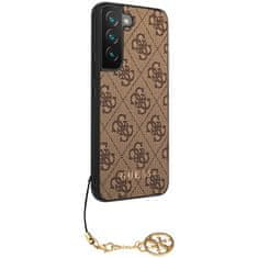 Guess Kryt Guess GUHCS23SGF4GBR Samsung Galaxy S23 brown hardcase 4G Charms Collection