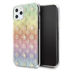 Guess Kryt Guess GUHCN58PEOML iPhone 11 Pro multicolor hard case Iridescent 4G Peony