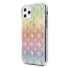 Guess Kryt Guess GUHCN58PEOML iPhone 11 Pro multicolor hard case Iridescent 4G Peony