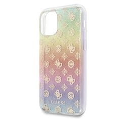 Guess Kryt Guess GUHCN58PEOML iPhone 11 Pro multicolor hard case Iridescent 4G Peony