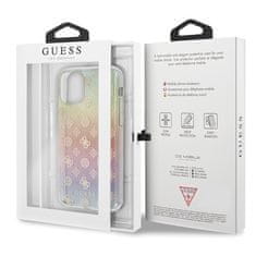 Guess Kryt Guess GUHCN58PEOML iPhone 11 Pro multicolor hard case Iridescent 4G Peony