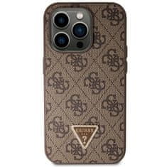 Guess Kryt Guess GUHCP14XP4TDSCPW Apple iPhone 14 Pro Max hardcase Crossbody 4G Metal Logo brown