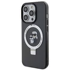 Karl Lagerfeld Kryt Karl Lagerfeld KLHMP15XHMRSKCK Apple iPhone 15 Pro Max hardcase Ring Stand Karl&Choupettte MagSafe black