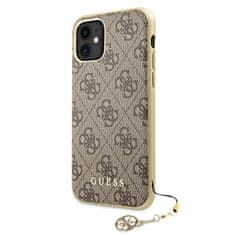 Guess Kryt Guess GUHCN61GF4GBR Apple iPhone 11 brown hard case 4G Charms Collection