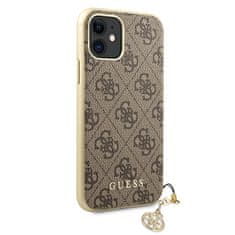 Guess Kryt Guess GUHCN61GF4GBR Apple iPhone 11 brown hard case 4G Charms Collection