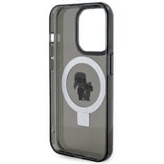 Karl Lagerfeld Kryt Karl Lagerfeld KLHMP15XHMRSKCK Apple iPhone 15 Pro Max hardcase Ring Stand Karl&Choupettte MagSafe black