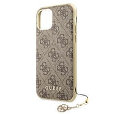 Guess Kryt Guess GUHCN61GF4GBR Apple iPhone 11 brown hard case 4G Charms Collection