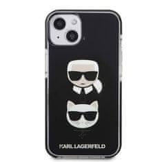 Karl Lagerfeld Kryt Karl Lagerfeld KLHCP13MTPE2TK Apple iPhone 13 hardcase black Karl&Choupette Head