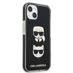 Karl Lagerfeld Kryt Karl Lagerfeld KLHCP13MTPE2TK Apple iPhone 13 hardcase black Karl&Choupette Head