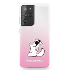 Karl Lagerfeld Kryt Karl Lagerfeld KLHCS21LCFNRCPI Samsung Galaxy S21 Ultra hardcase pink Choupette Fun