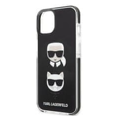 Karl Lagerfeld Kryt Karl Lagerfeld KLHCP13MTPE2TK Apple iPhone 13 hardcase black Karl&Choupette Head