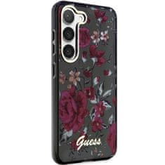 Guess Kryt Guess GUHCS23SHCFWSA Samsung Galaxy S23 khaki hardcase Flower Collection