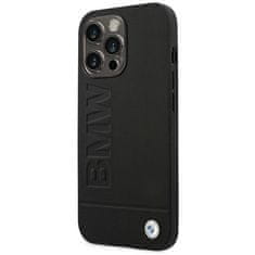 MobilPouzdra.cz Kryt BMW BMHCP14XSLLBK Apple iPhone 14 Pro Max black Leather Stamp