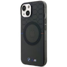 MobilPouzdra.cz Kryt BMW BMHMP14MHGPK Apple iPhone 14 Plus / 15 Plus grey Pattern MagSafe