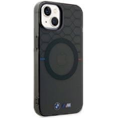 MobilPouzdra.cz Kryt BMW BMHMP14MHGPK Apple iPhone 14 Plus / 15 Plus grey Pattern MagSafe