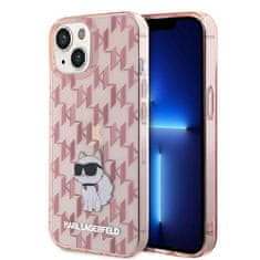 Karl Lagerfeld Kryt Karl Lagerfeld KLHCP15SHNCMKLP Apple iPhone 15 hardcase Monogram Choupette pink