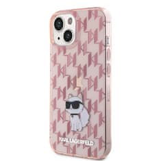 Karl Lagerfeld Kryt Karl Lagerfeld KLHCP15SHNCMKLP Apple iPhone 15 hardcase Monogram Choupette pink