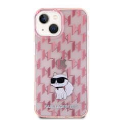 Karl Lagerfeld Kryt Karl Lagerfeld KLHCP15SHNCMKLP Apple iPhone 15 hardcase Monogram Choupette pink