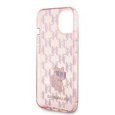 Karl Lagerfeld Kryt Karl Lagerfeld KLHCP15SHNCMKLP Apple iPhone 15 hardcase Monogram Choupette pink