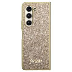 Guess Kryt Guess GUHCZFD5HGGSHD Samsung Galaxy Z Fold 5 hardcase Glitter Script gold